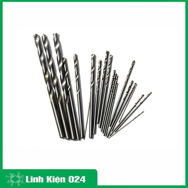 Bộ 21 Mũi Khoan 0.6-0.8-1.0-1.2-1.5-2.0-3.0mm Mỗi Loại 03 Chiếc
