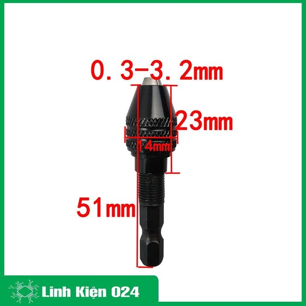 Đầu Chuyển Máy Bắn Vít Thành Máy Khoan Thủ Công 0.3-3.2mm