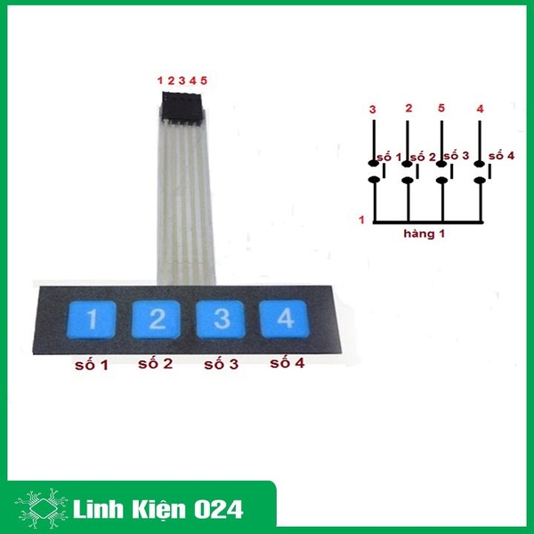 Bàn Phím Ma Trận 1x4 (K3G10)