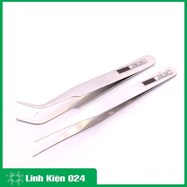 Bộ 2 Nhíp Gắp Linh Kiện Điện Tử Gooi ( 1 Cong - 1 Thẳng )