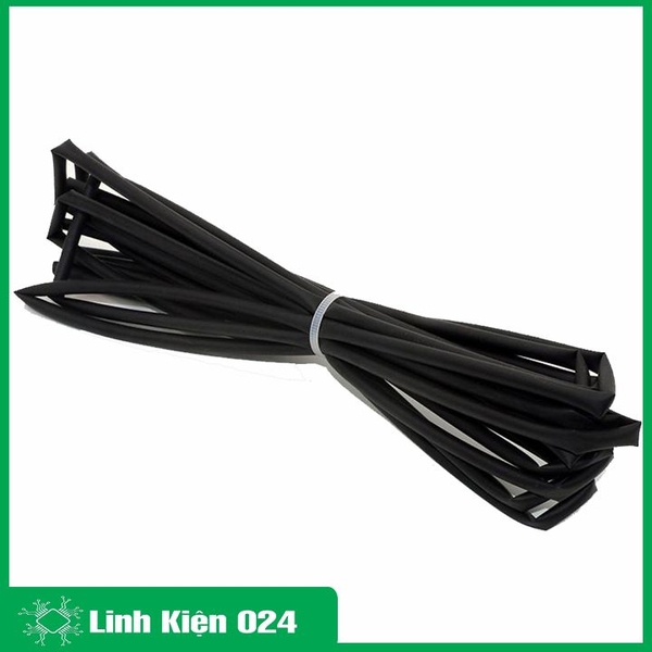 Bộ 10 Ống Gen Co Nhiệt Cách Điện, Mỗi Ống Dài 1m ( Đen ) - 3mm