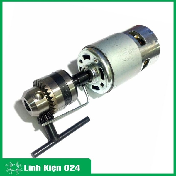 Máy Khoan 775 Tự Chế Từ Động Cơ 775 Trục D Và Phụ Kiện V2 ( Kèm Nguồn Tổ Ong 12v-10A )