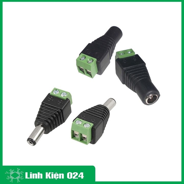 Bộ 4 Chiếc Jack Nối Nguồn 5.5x2.1mm ( 2 Cái - 2 Đực )