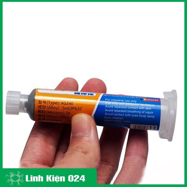 Thiếc Bột Mechani Solder Paste XG-Z40 35G Dạng Tuýp Sn63/Pb37