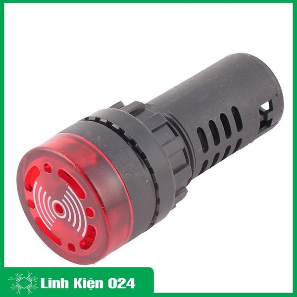 Đèn Báo Nguồn Có Còi AD16-22SM 220VAC