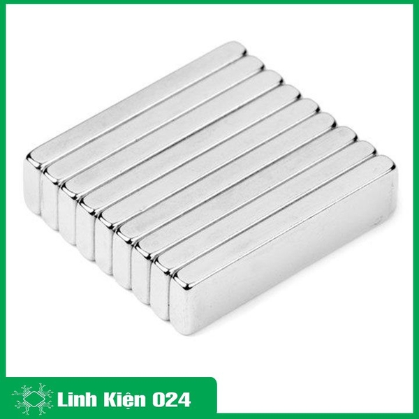 Bộ 10 Viên Nam Châm Đất Hiếm 20x5x3mm Siêu Từ Tính
