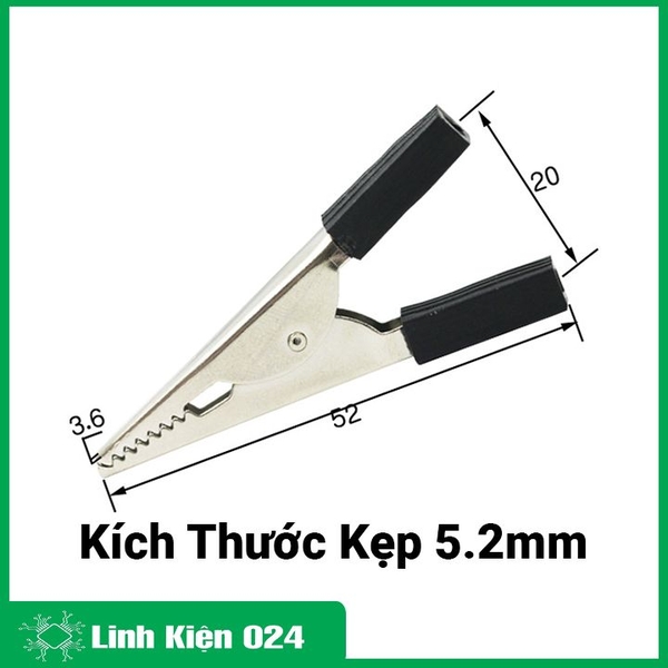 Kẹp Cá Sấu Điện Đuôi Vuông