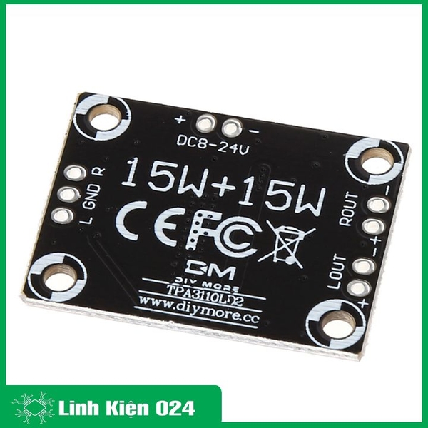 Module Khuyếch Đại Âm Thanh TPA3110 2x15W 8-18VDC 3A Class D (k5c3)
