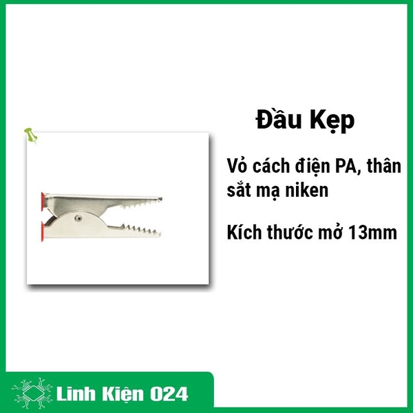 Kẹp Cá Sấu Điện Đuôi Vuông