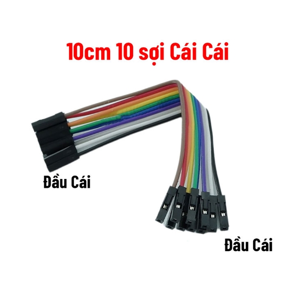 Dây Cắm Test Board 7 Màu Dài 10cm Đực-Cái/Đực-Đực-Cái-Cái