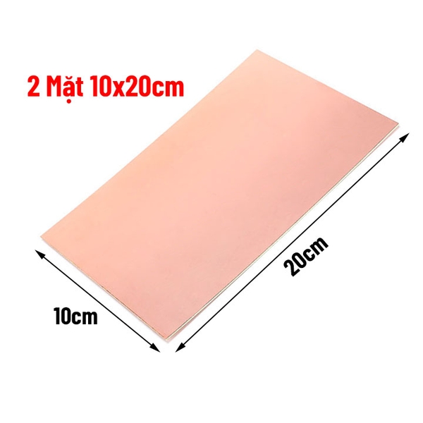 Phíp Đồng Thủy Tinh 2 Mặt 10x20cm Dày 1.6mm
