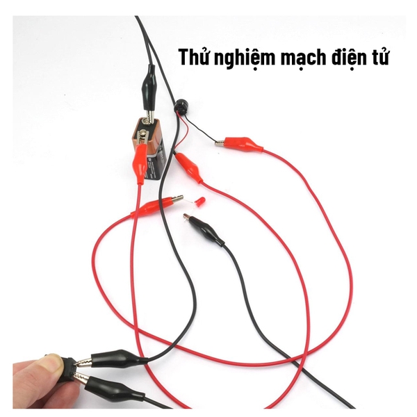 Dây Nối Kẹp Cá Sấu Dài 1m - Combo 2 Dây