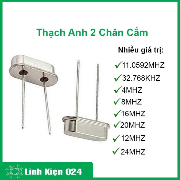 Thạch Anh 2 Chân Cắm