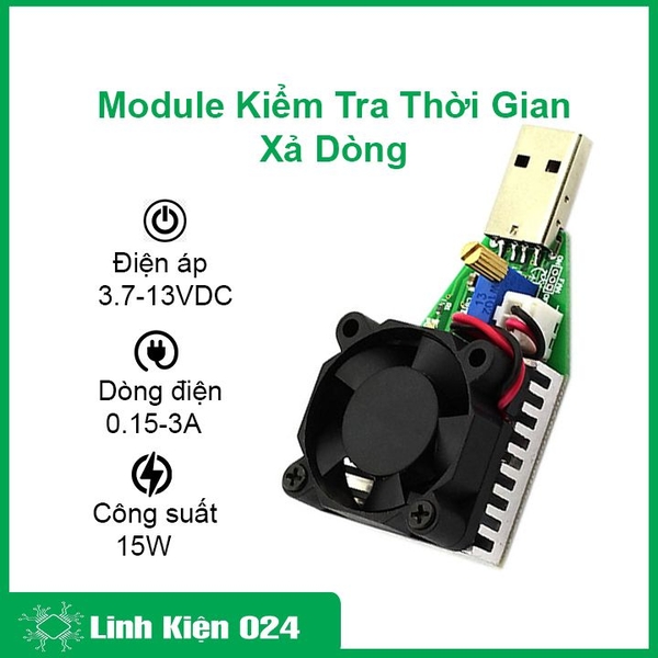 Module  Xả Dòng USB 15W 3.7V  - 13VDC (K2F5)
