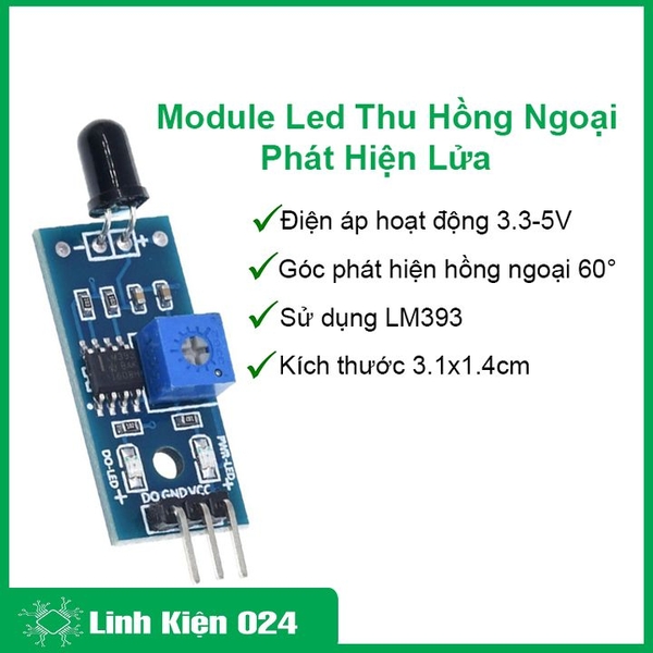 Module Led Thu Hồng Ngoại/ Phát Hiện Lửa(k3b20)