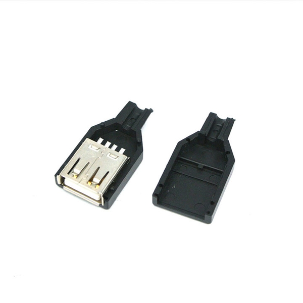 Combo 5 Đầu Jack Cổng USB A Cái 4P + Vỏ