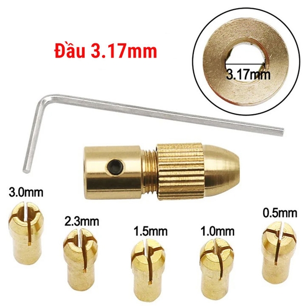 Combo Đầu Kẹp Mũi Khoan 5 Đầu