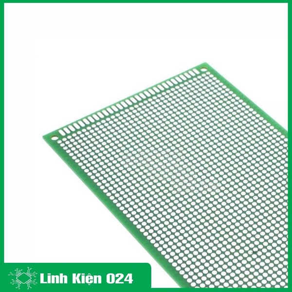 Phíp Đồng Đục Lỗ 2 Mặt PCB Xanh Dày 1.6mm - 9x15cm