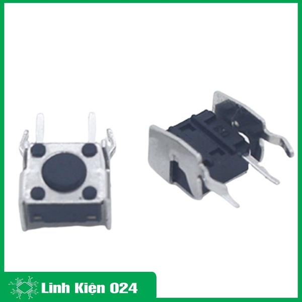 Nút Nhấn 6x6x5mm 2 Chân Vuông Bên Cạnh