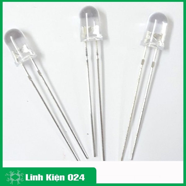 Led Đơn 5mm Siêu Sáng Gói 1000 Bóng - Chân Dài - Xanh Dương