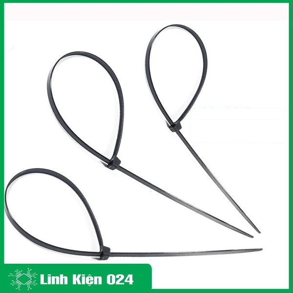 Gói 100PCS Dây Thít Đen 10X500mm