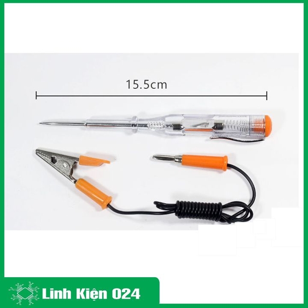 Bút Thử Điện Asaki 6-12-24 VDC (Kèm Dây Kẹp)