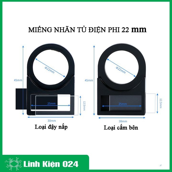 Bộ 50 Nhãn Dán Tủ Điện 22mm Thẻ Ghi Tên