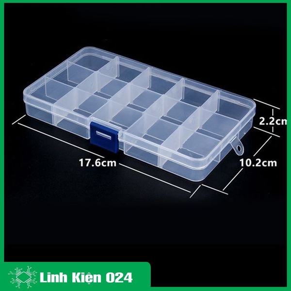 Hộp Đựng Linh Kiện Điện Tử 15 Ngăn