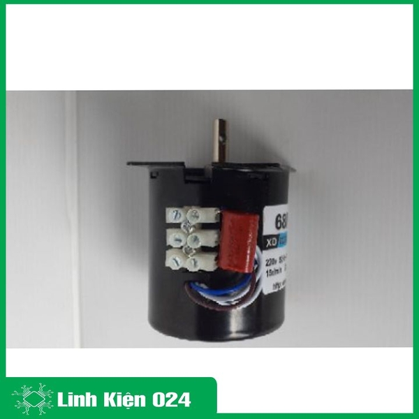 ĐỘNG CƠ GIẢM TỐC 220VAC 28W 68KTYZ TRỤC 7MM