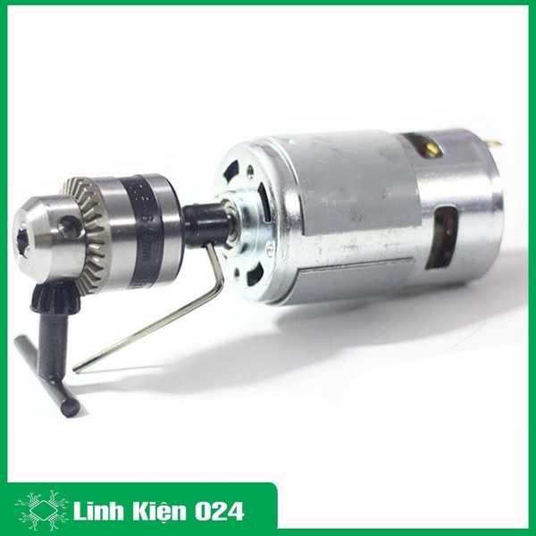 Máy Khoan 775 Tự Chế Từ Động Cơ 775 Trục D Và Phụ Kiện V2 ( Kèm Nguồn Tổ Ong 12v-10A )