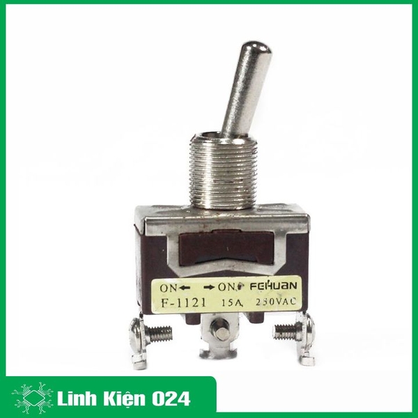 Công Tắc Gạt F-1121 3 Chân 15A (2 Trạng Thái)