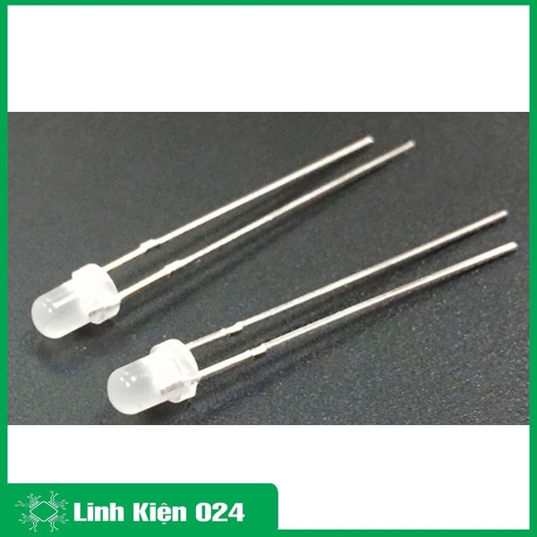 Led Đục 3mm Gói 1000 Bóng-Chân Dài - Ánh Sáng Dịu - Vàng