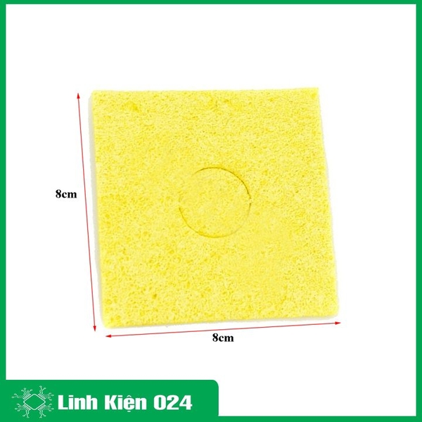 Bọt Biển Chùi Mỏ Hàn 8x8Cm Siêu Dầy Lau Mũi Hàn Cực Sạch