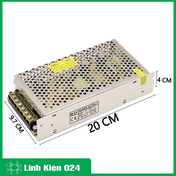 Nguồn Tổ Ong 12V 10A