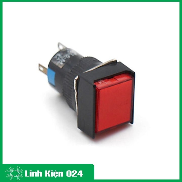 Nút Nhấn Đề Vuông 24VDC AL6 - A Nhấn Giữ Có Đèn Nhiều Màu