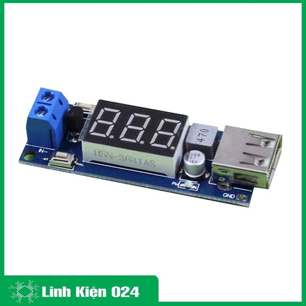 Mạch Hạ Áp Buck 4.55-40V Xuống 5V 2A Cổng USB Sạc Điện Thoại (K2D8)