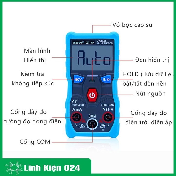 Đồng Hồ Đo Vạn Năng ZOYI ZT-S1 - BH 03 Tháng