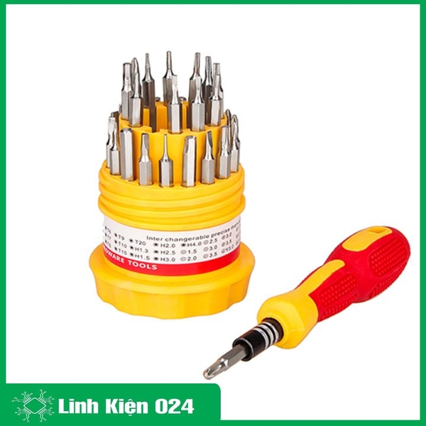 Bộ Tua Vít Đa Năng 31 đầu - Hộp Tròn