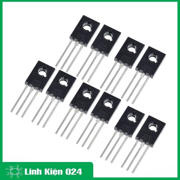 Gói 20 Con Transistor NPN D882 3A-40V Chân Cắm TO-126
