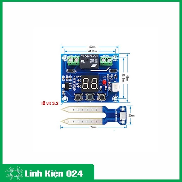 Module Khống Chế Độ Ẩm Đất XH-M214 12VDC