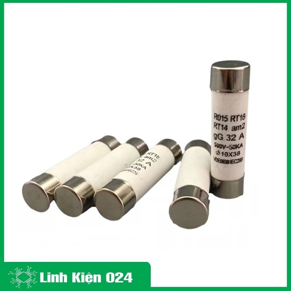 Hộp 20 Cầu Chì Sứ 10x38mm (Xịn) - 10A