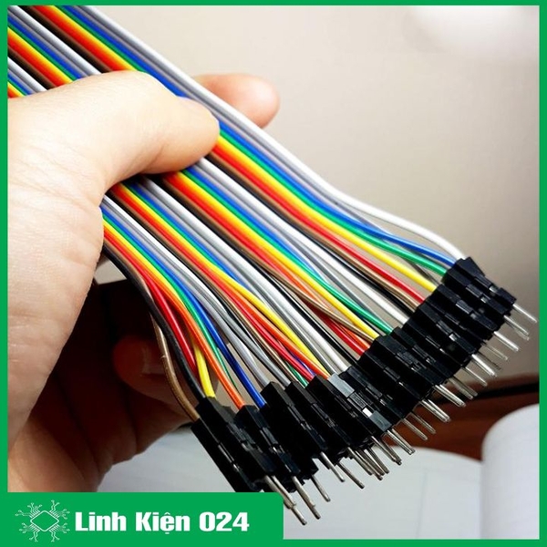Dây Nối 40P 7 Màu Dài 30Cm ( 2 Đầu Đực Đực ) - 10 Sợi