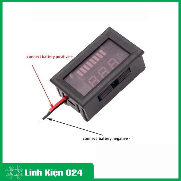 Đồng Hồ Hiển Thị Điện Áp - Dung Lượng Pin, Acquy (12VDC, 24VDC)