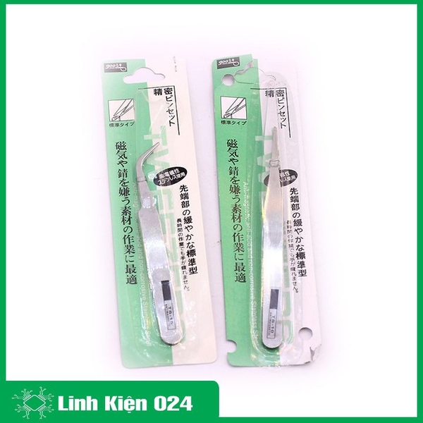 Bộ 2 Nhíp Gắp Linh Kiện Điện Tử Gooi ( 1 Cong - 1 Thẳng )