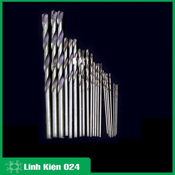 Bộ 21 Mũi Khoan 0.6-0.8-1.0-1.2-1.5-2.0-3.0mm Mỗi Loại 03 Chiếc