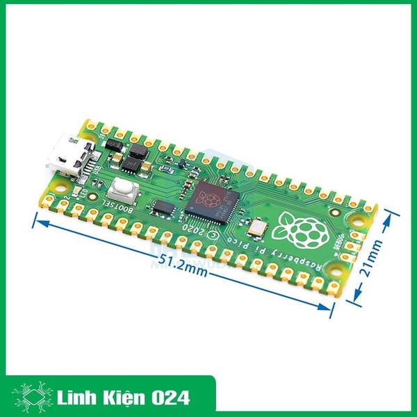 Bảng Phát Triển Raspberry Pi Pico Raspberry Pi PICO Lõi Kép RP2040 Hỗ Trợ Mciro Python