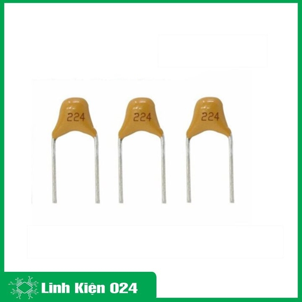 Gói 50 Con Tụ Gốm Vàng 50V Loại Tốt - 104 (0,1uf)