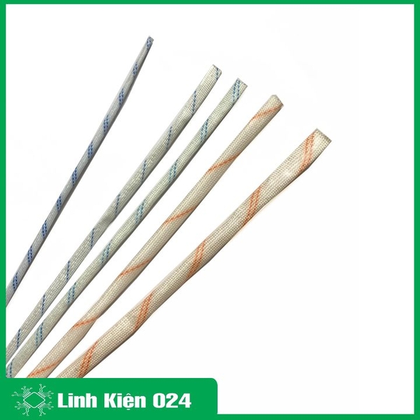 Bộ 5 Ống Gen Cách Điện Sợi Thủy Tinh 2,3,4,5,6mm Mỗi Loại 1m Chịu Nhiệt Cao