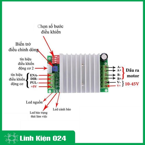Module Điều Khiển Động Cơ Bước TB6600 4.5A (K4B16)