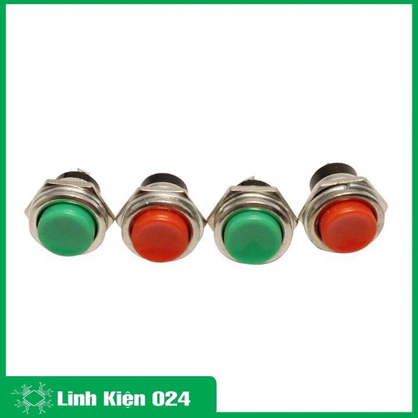 Bộ 3 Nút Nhấn Đề Sắt Loại To 15mm- Màu Sắc Ngẫu Nhiên
